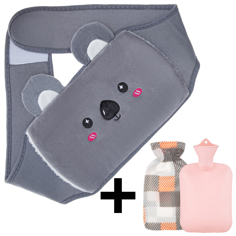 新しいコアラベルト + チェック柄布カバー + ピンクのウォーターバッグ