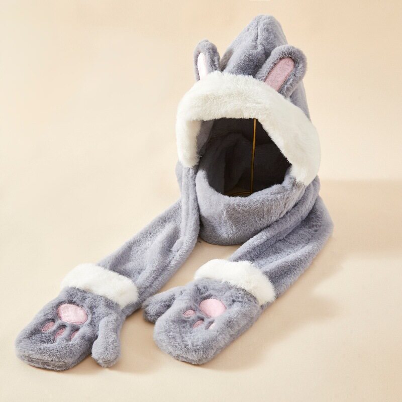 兔子耳朵大手掌-灰色