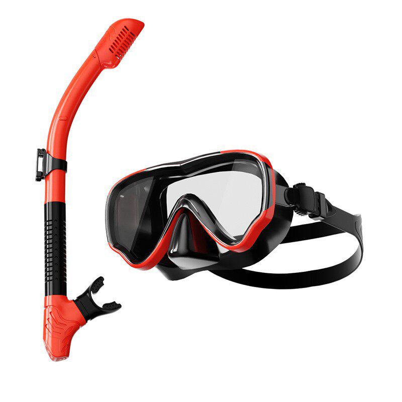 300 リキッドブラックオレンジダイビングゴーグル + ブラックオレンジシュノーケル