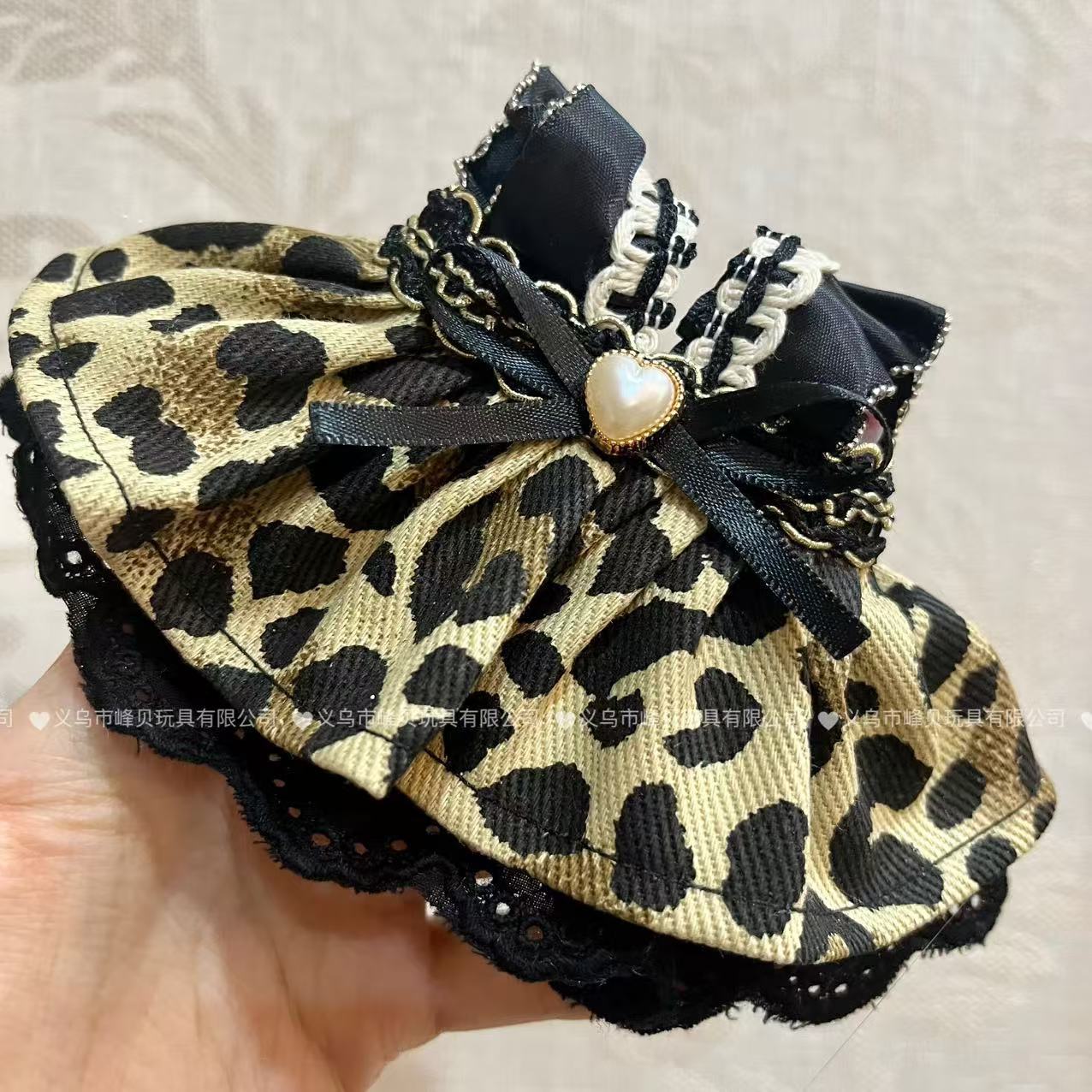 ヒョウ柄パールラブスカート