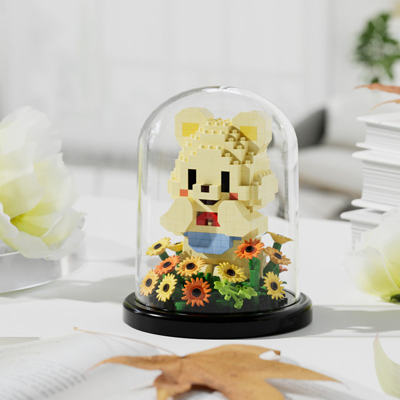 Lサイズ-ひまわりクマ ダストカバー付き 443個