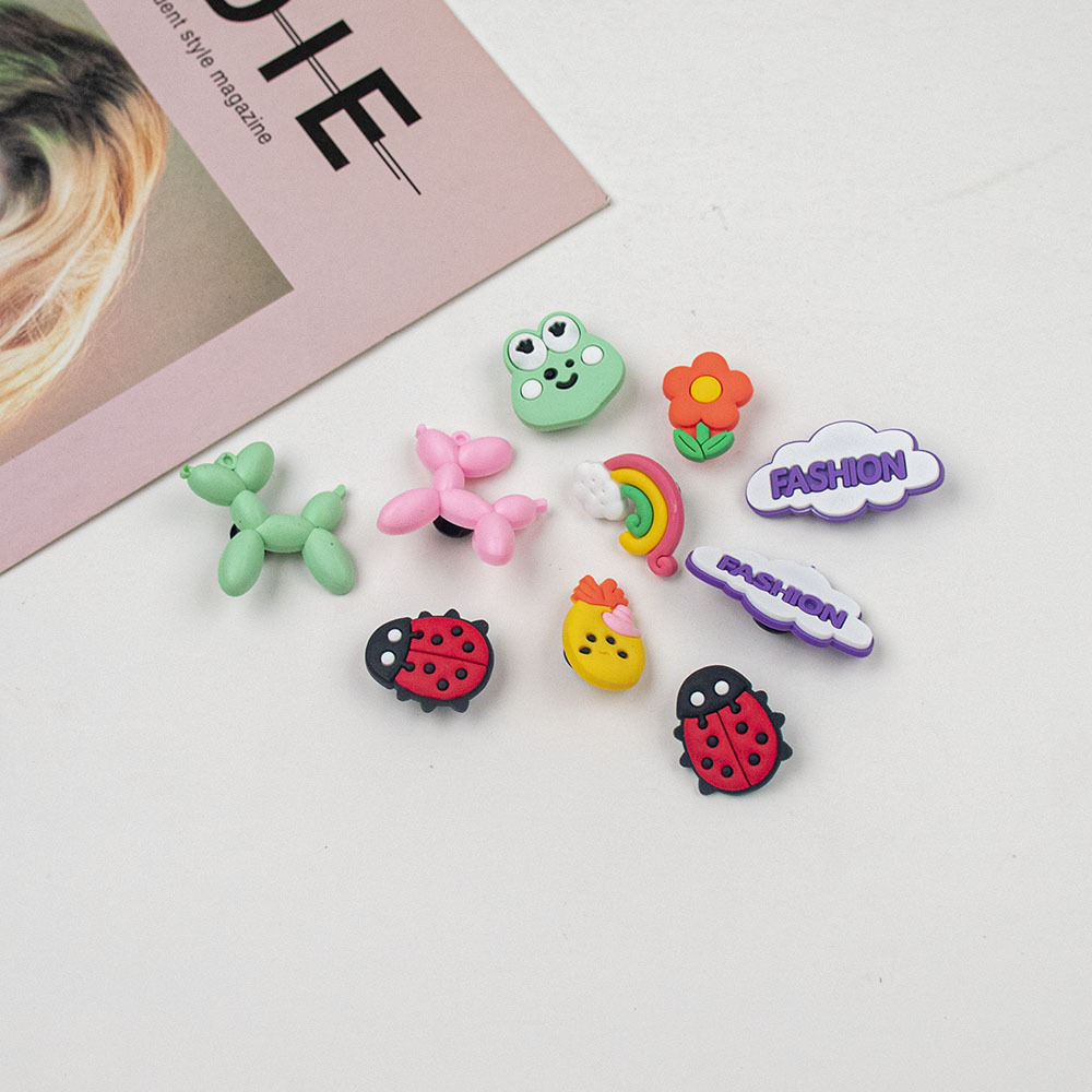 カラーバブル犬セット (アクセサリー10個)