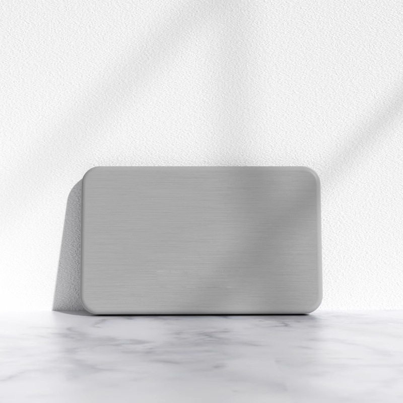 長方形 - ライトグレー (8*13*0.9cm)