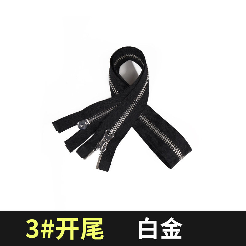 3#ダブルオープンテールプラチナ*Y歯*50cm