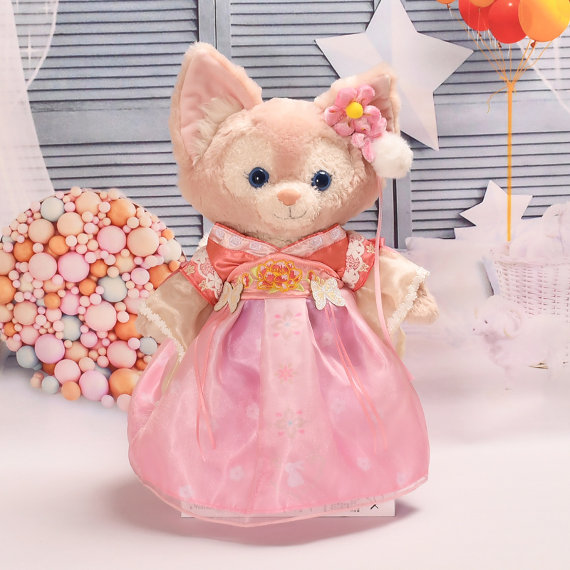 ピンク中秋漢服ワンピースセット (人形を除く)