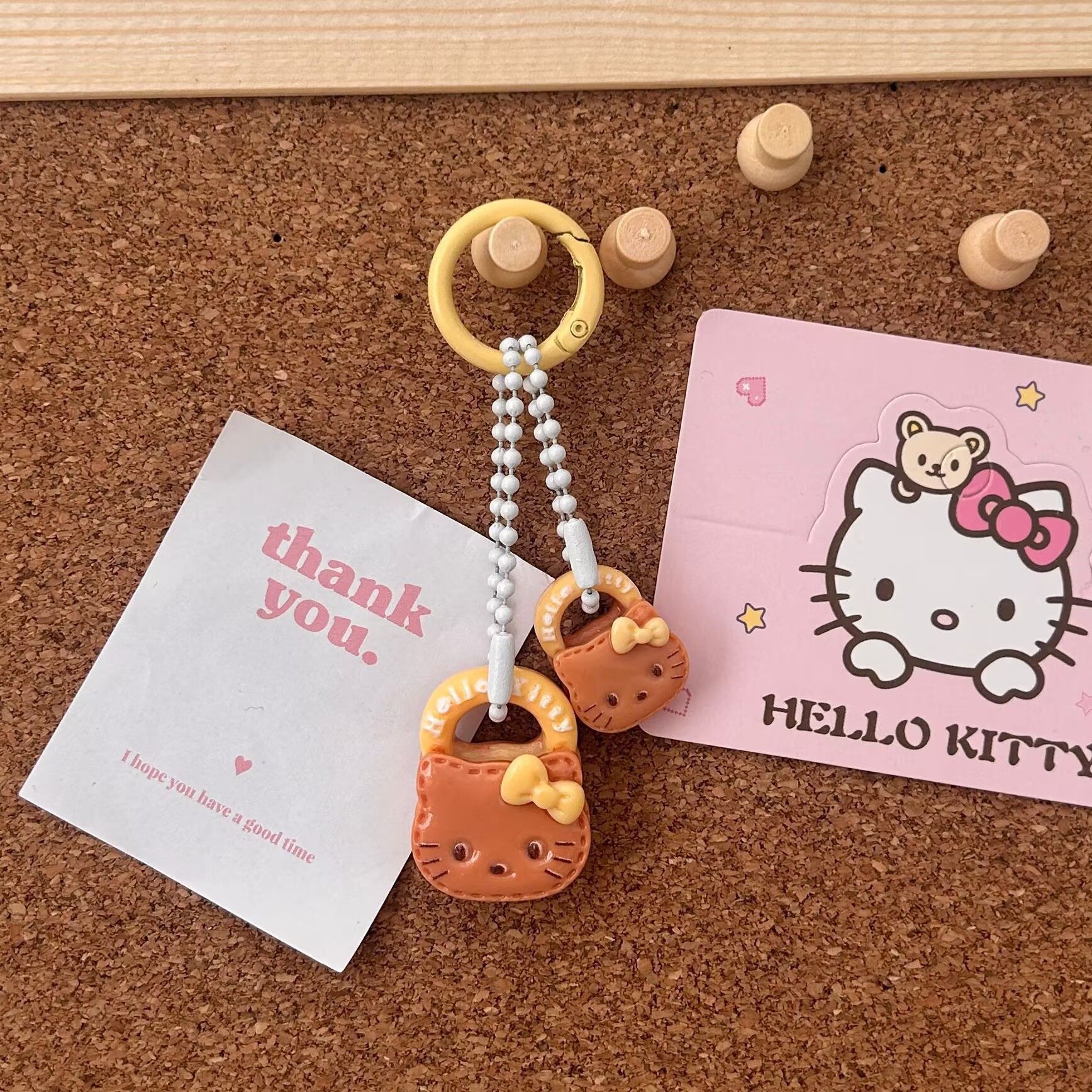 【スプリングチェーン】イエローコーヒーバッグ