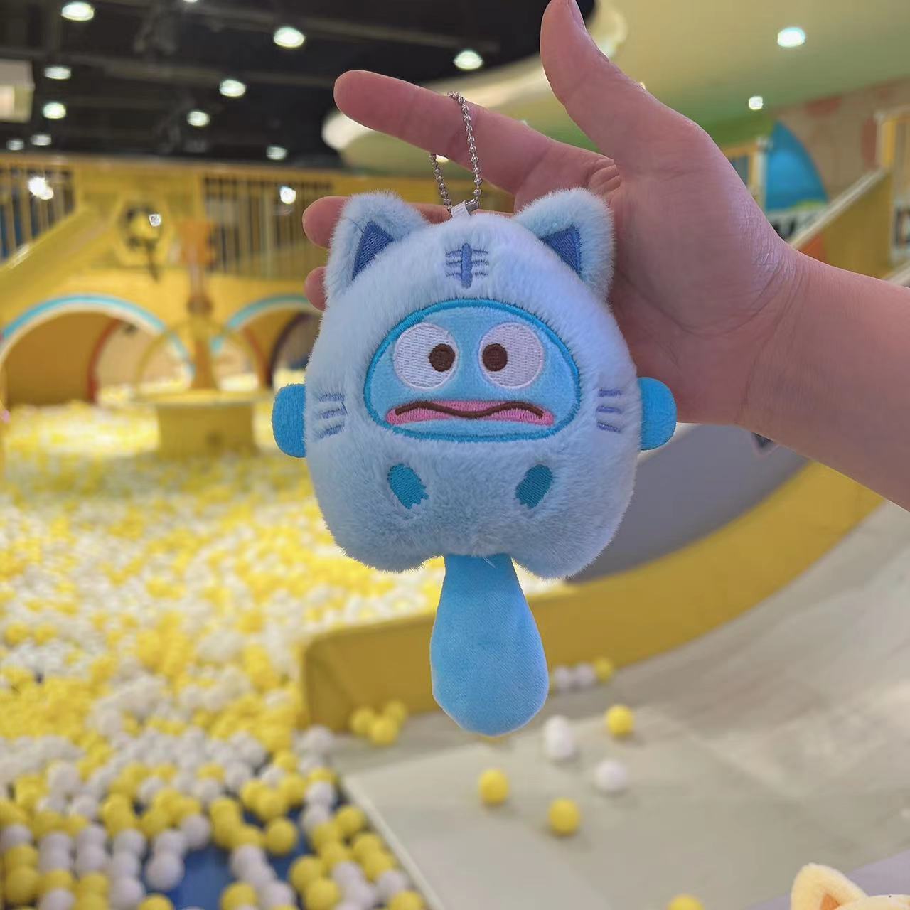 女装ブルービッグテール+ビーズチェーン