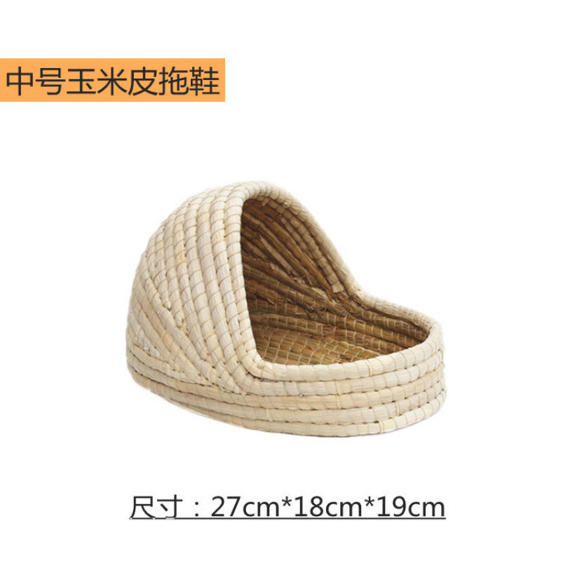 中型トウモロコシの皮のスリッパの巣