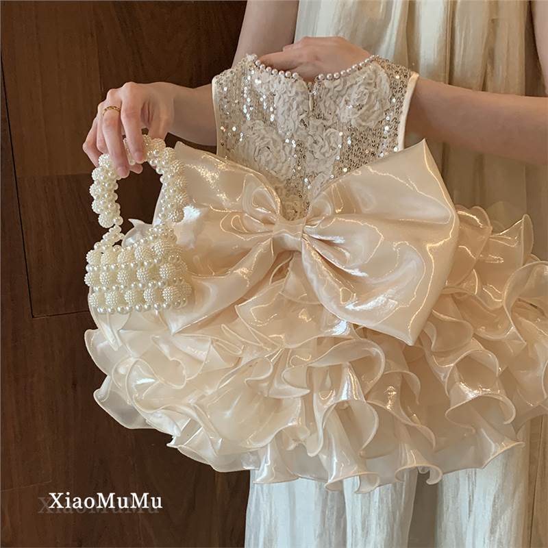 0254#シャンパンカラーのリボン