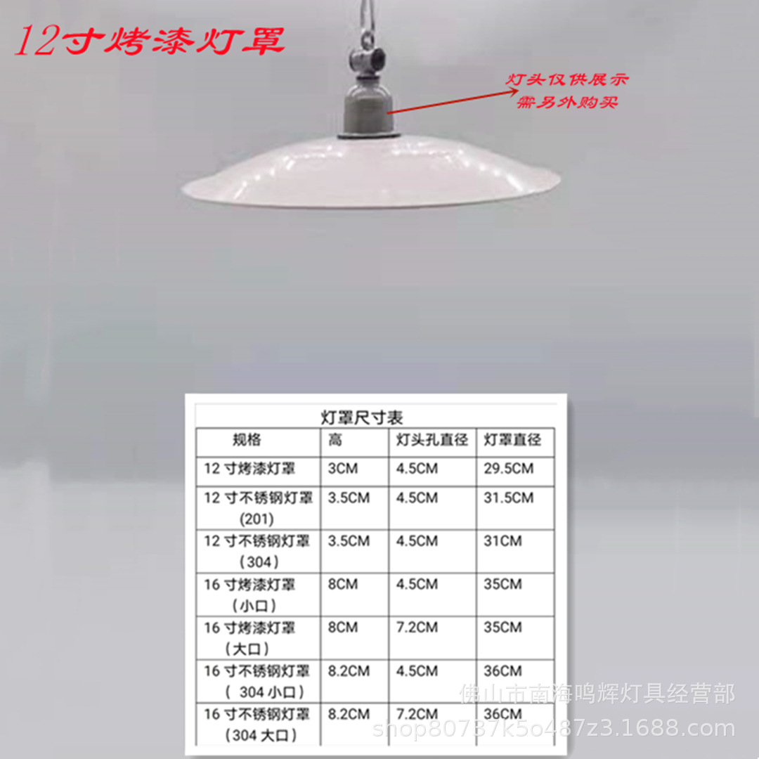 12インチ塗装ランプカバー