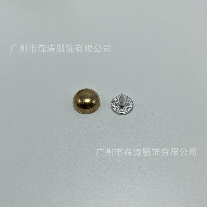 8mm*マッシュルームネイル*ライトゴールド
