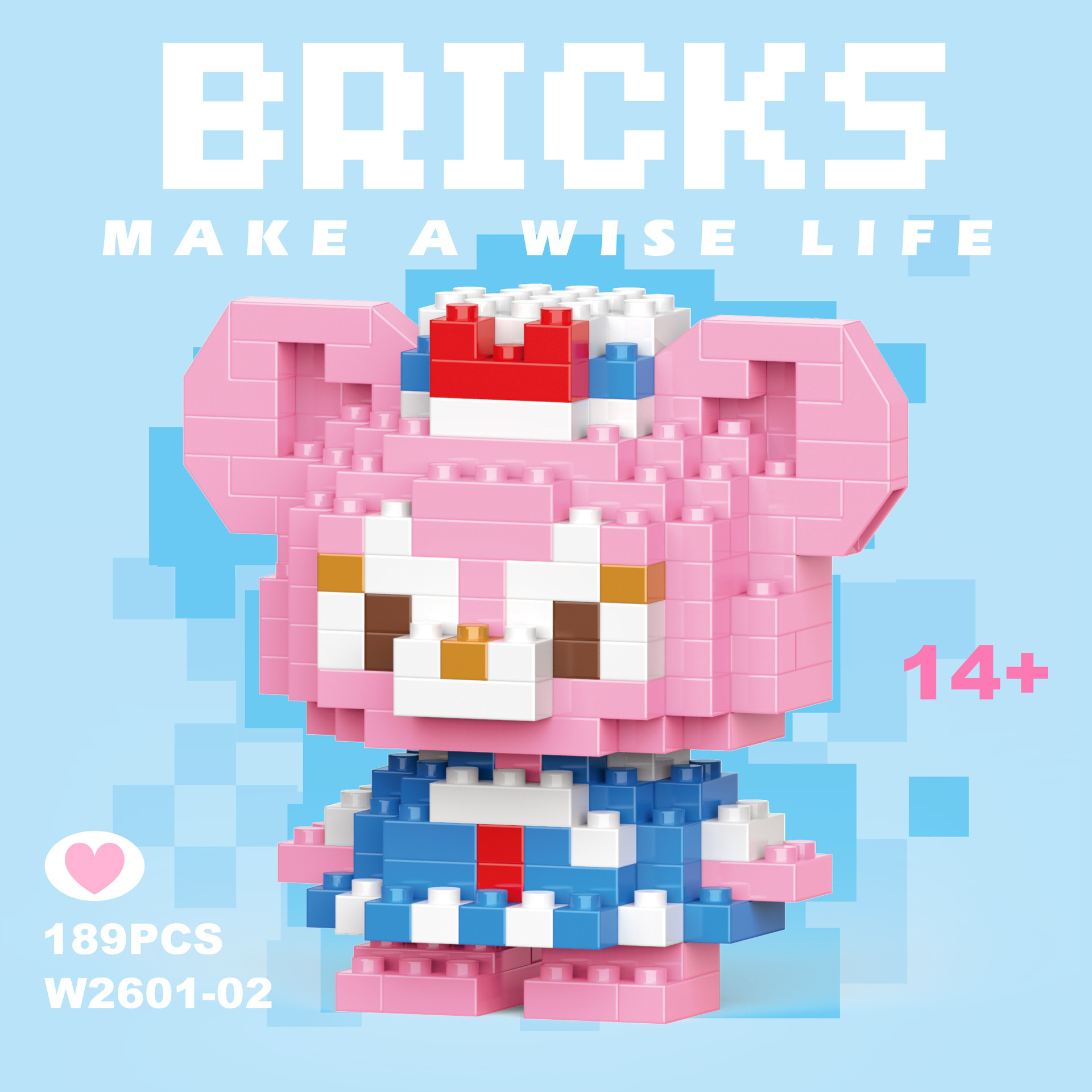 VV2601-02薔薇熊【カラーボックス】189pcs