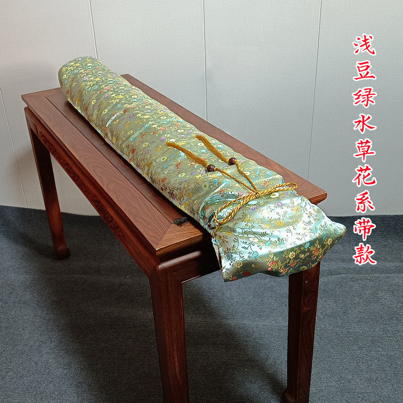 浅豆緑水草花系帯金 (壁にかけることができます)