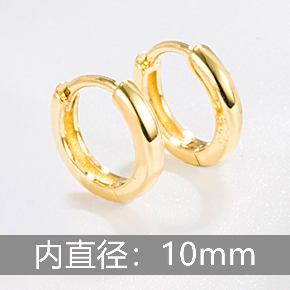 内径10mm黄金色/一対の価格 (銅メッキ黄金色) h159