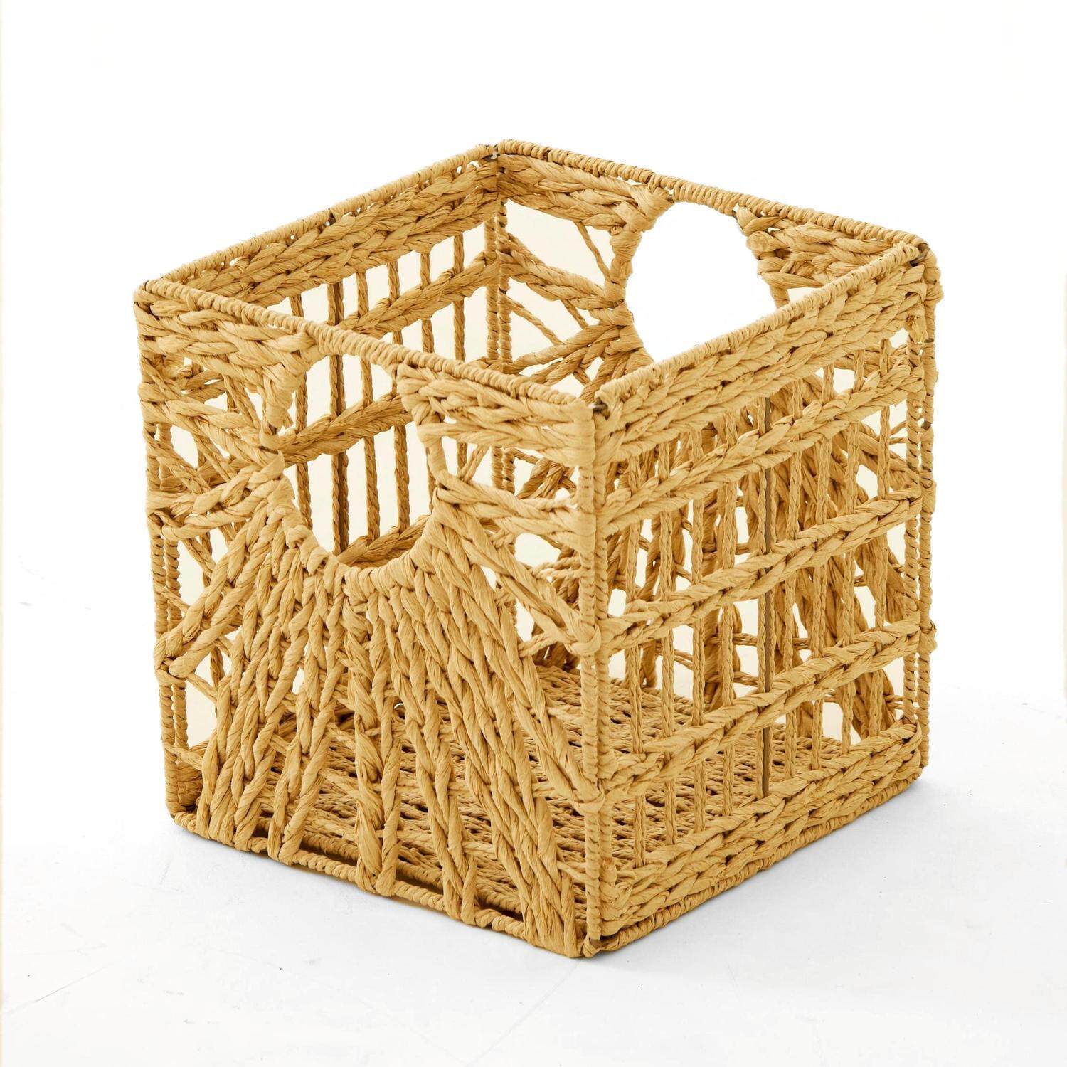 Lutiku ホットペーパーロープ収納バスケット