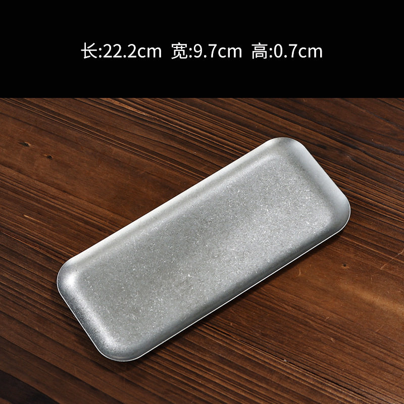 22cm長方形タオル皿 (スノーフレークサンド)