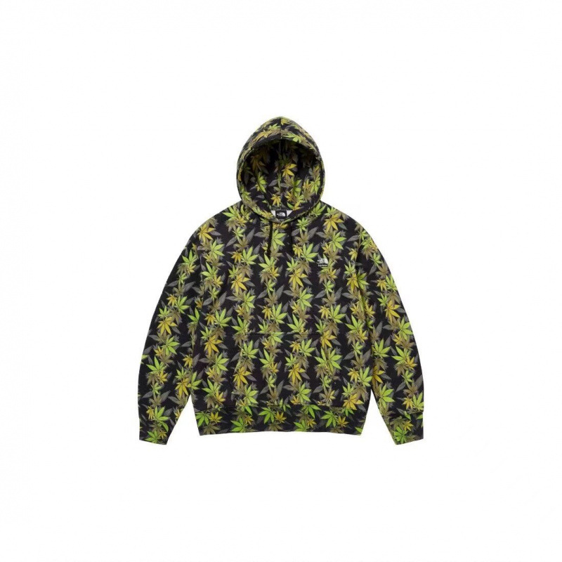 E562SUPREME TNF 共同ブランド FW23 THE LEAF HOODED 落ち葉 ダークグリーン