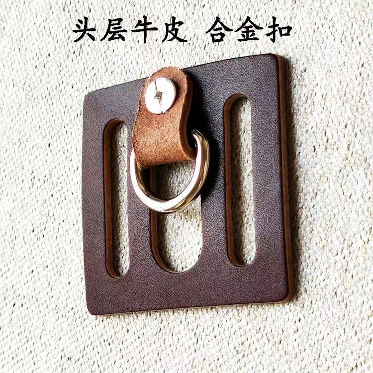 ⇠⇠⇠ブラウン スクエア 牛革ベルト バックル (合金バックル) ↦↦↦