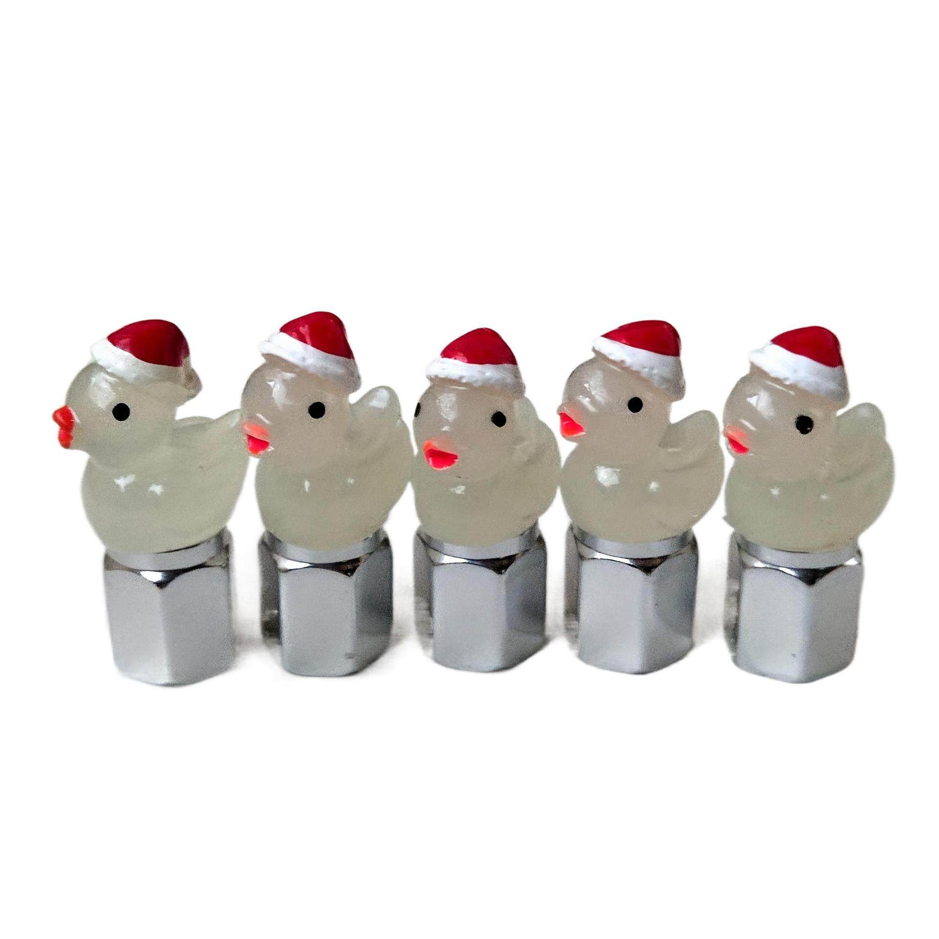 シルバー525帽子とクリスマスアヒル