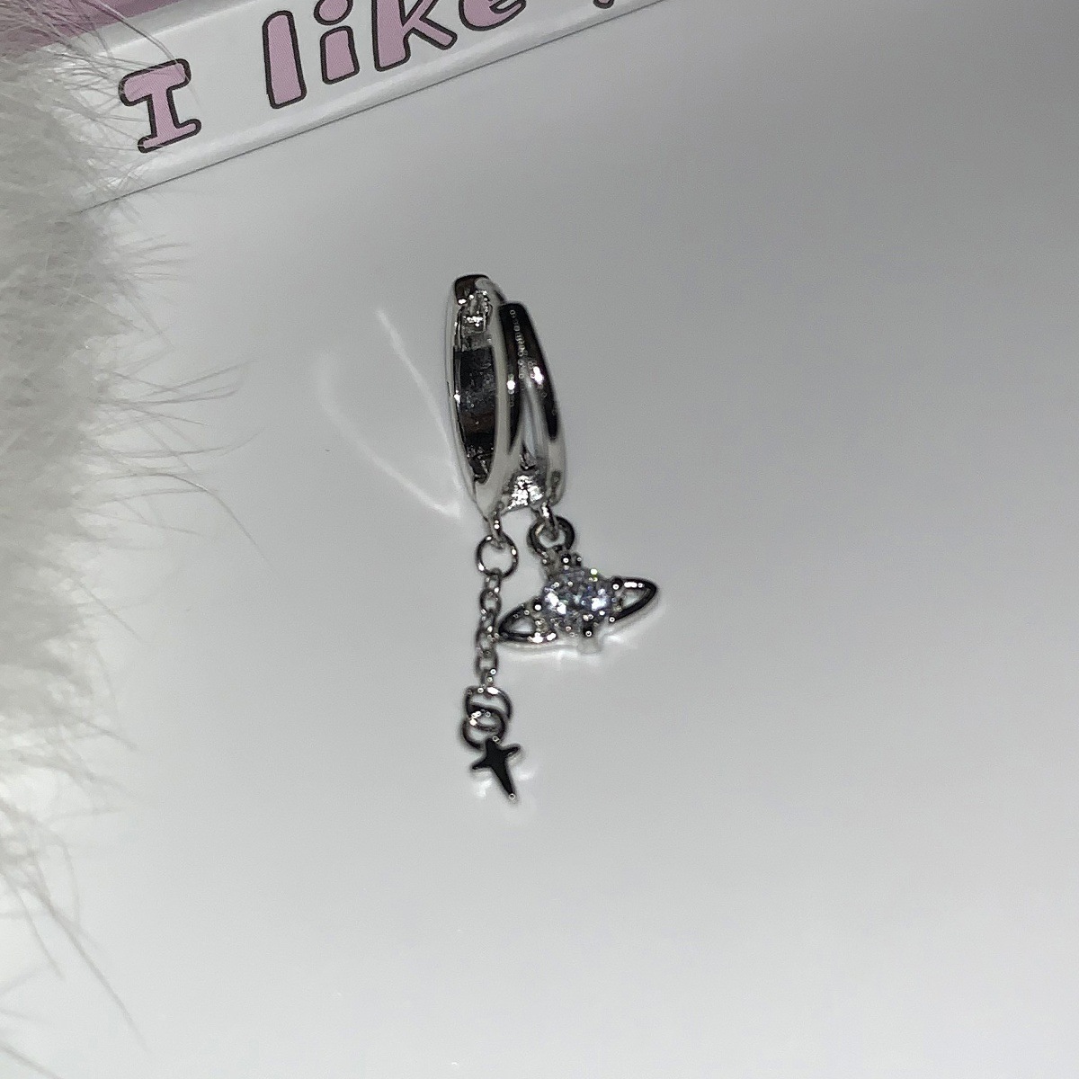 タッセルプラネットピアス単品