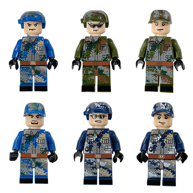 迷彩軍人6体入り