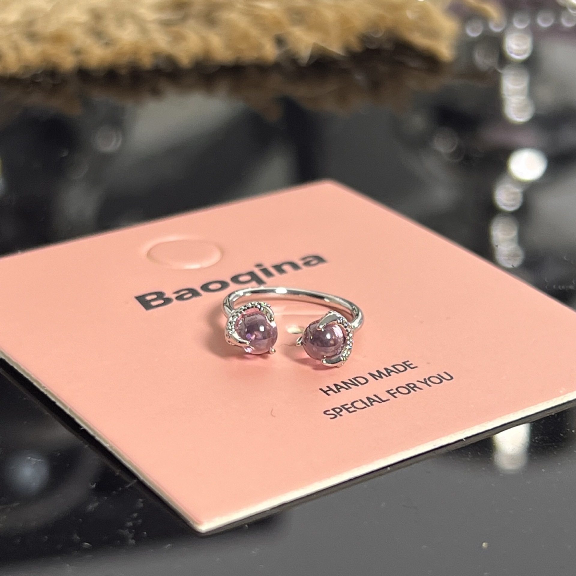 799 ピンクドラゴンクローホースシューリング(シングル)