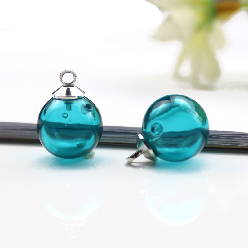 マラカイトグリーンエッセンシャルオイルビーズ+スチールキャップ