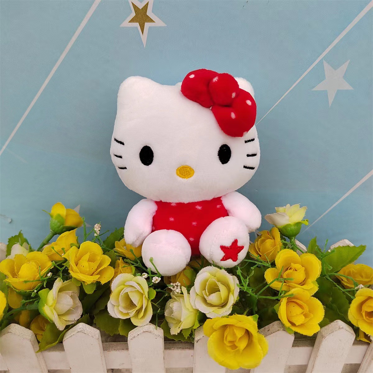 赤い波点Kitty