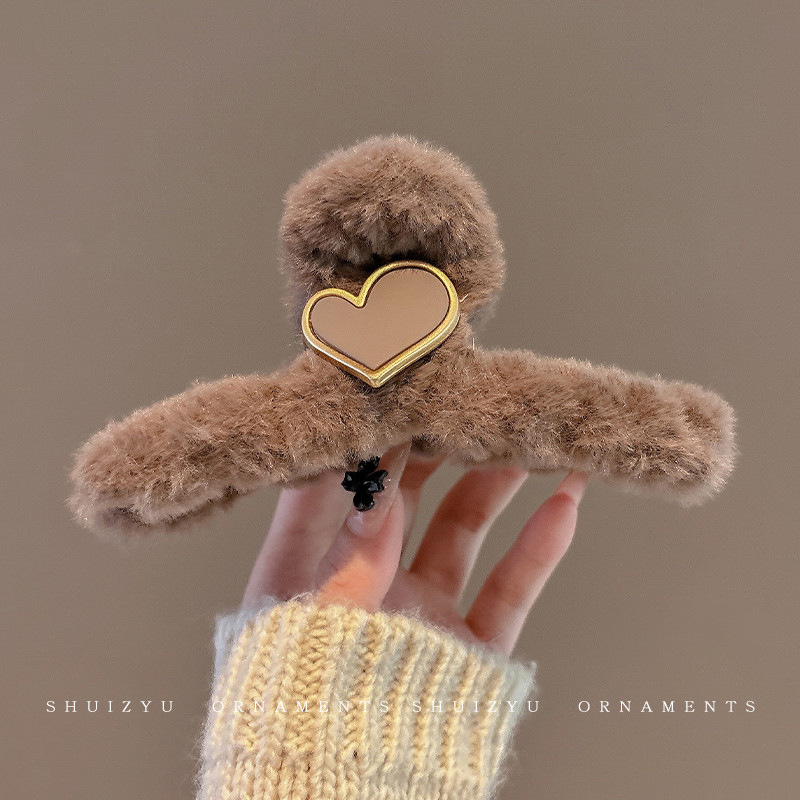 1#ダークブラウンのぬいぐるみラブグリッパー 13CM