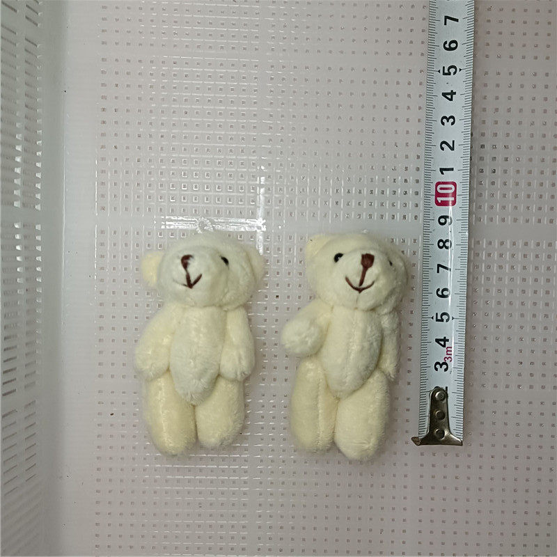 8cm米白毛熊