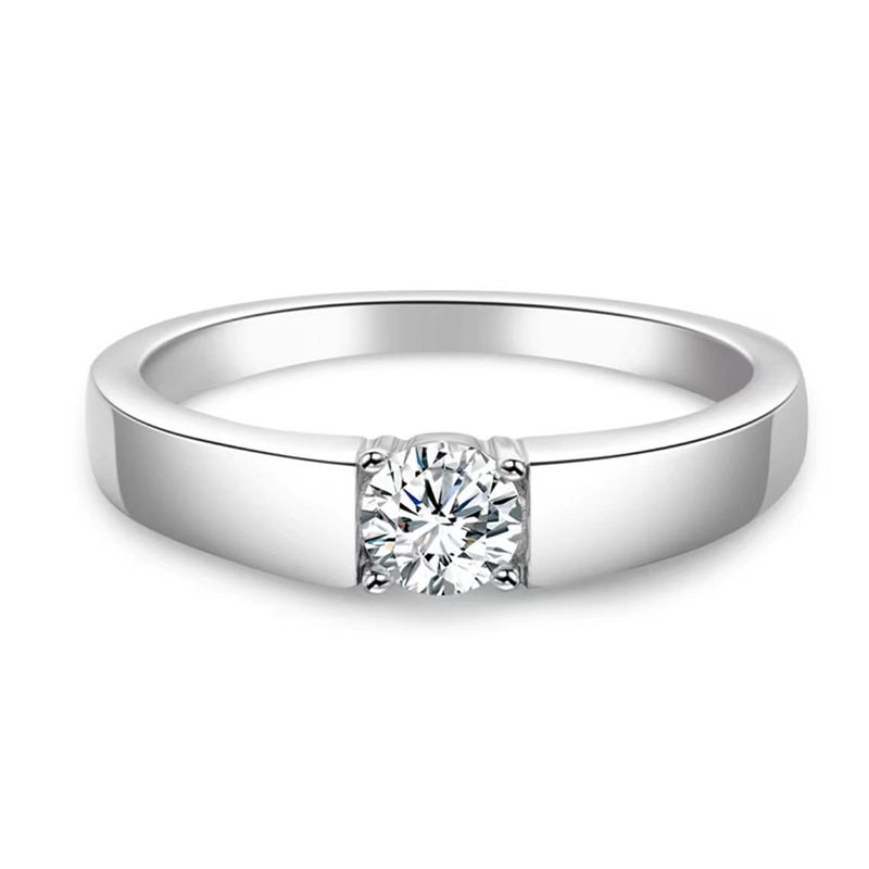 ライトグレー ライトアーム 50 ポイント メンズ リング