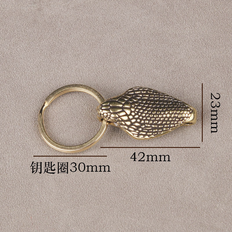 コブラペンダント+銅製キーホルダー