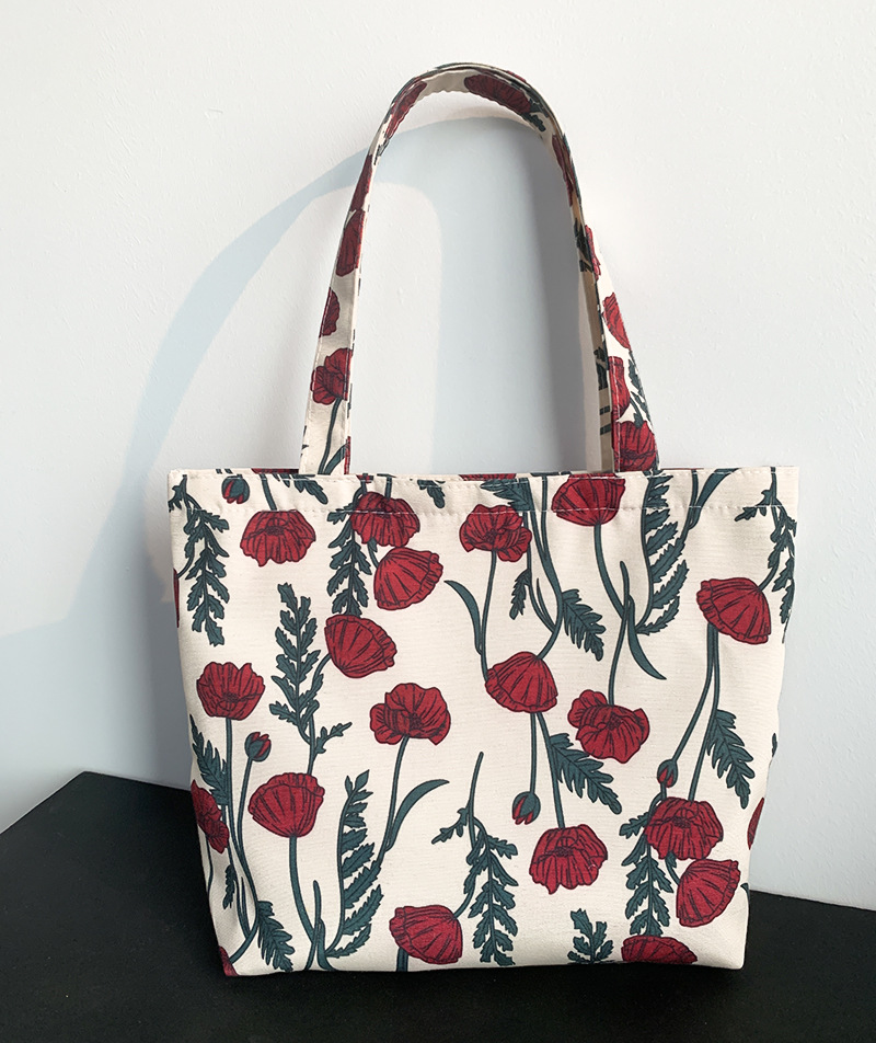 コクリコのハンドバッグにジッパーがある