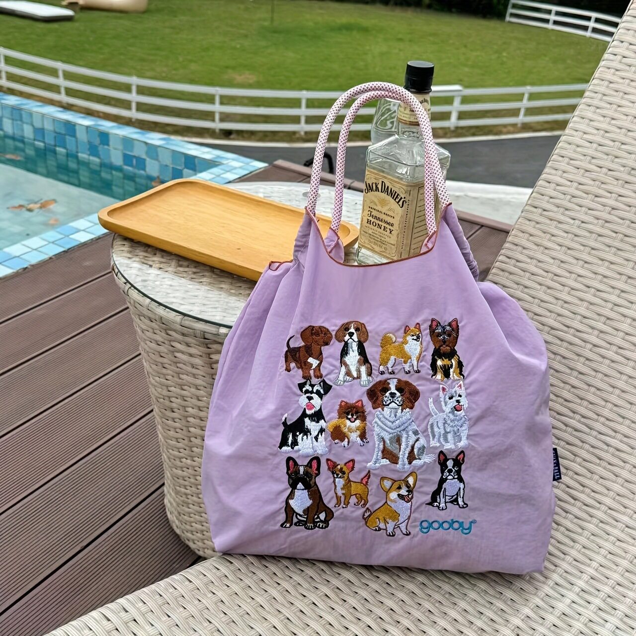 十二犬 ライトパープル（ショルダーストラップを除く）