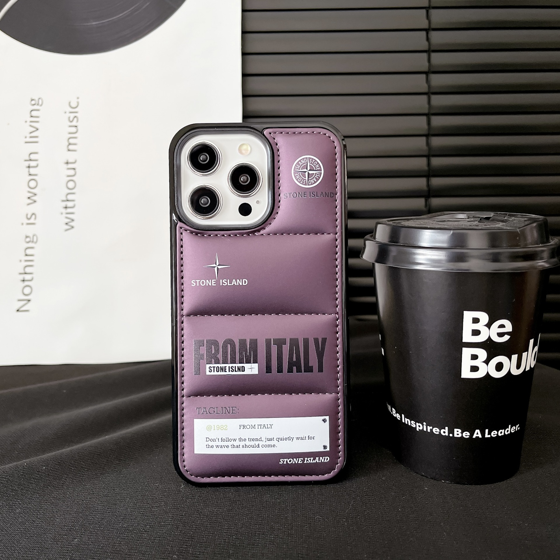 SJ大孔充綿ダウンジャケット-紫石島