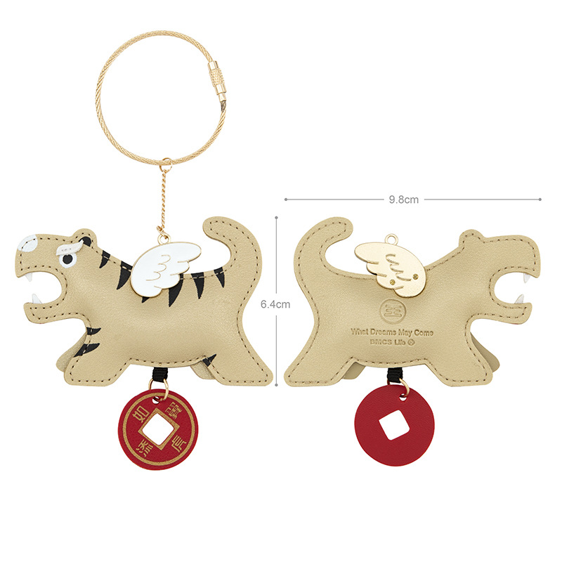 虎のように翼を添える-金色