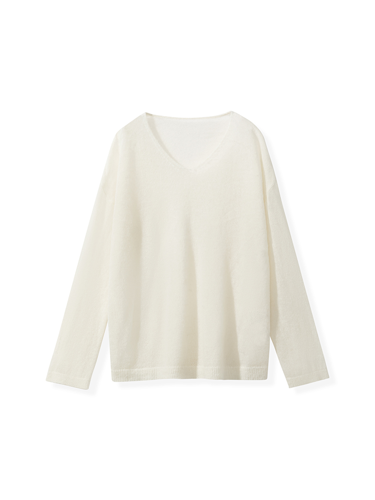 ホワイト(Vネック)