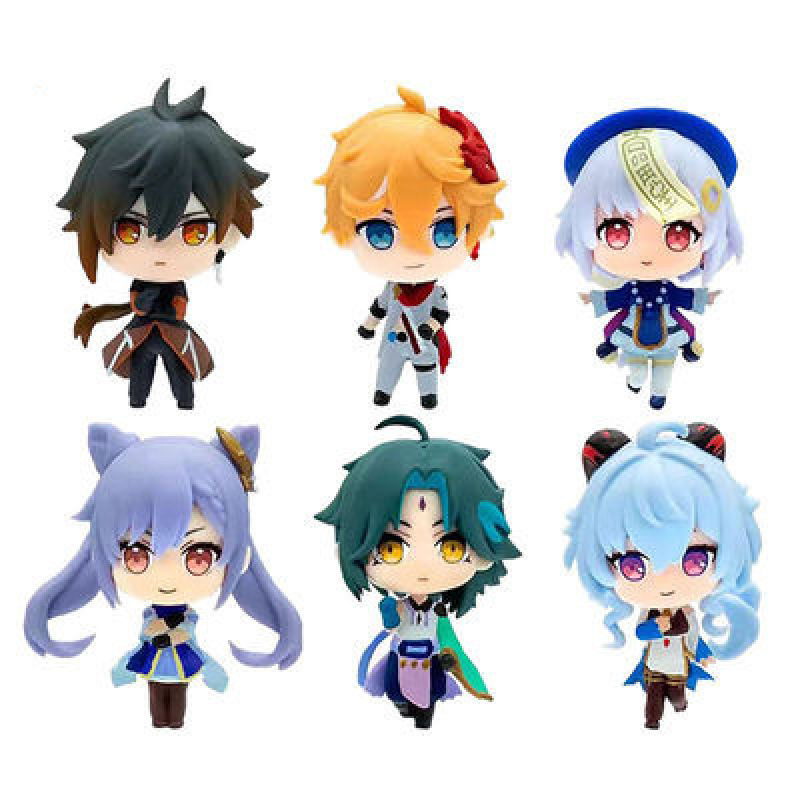 Q版第2弾、6個セット、高さ約8cm