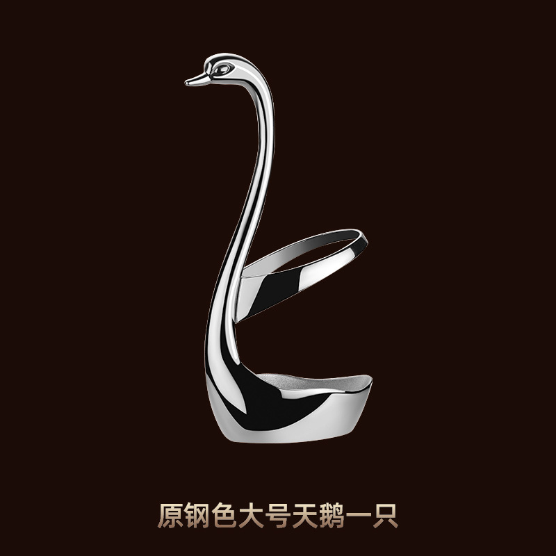 大型オリジナルスチールカラースワン(ベース1個)
