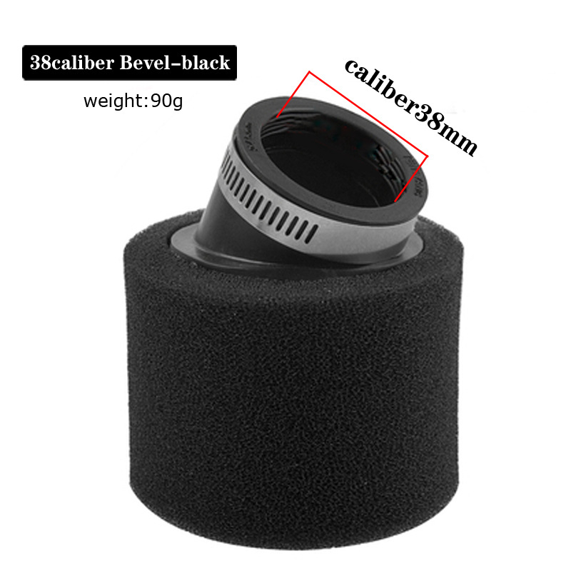 ブラック 38MM 斜めスポンジ エア フィルター