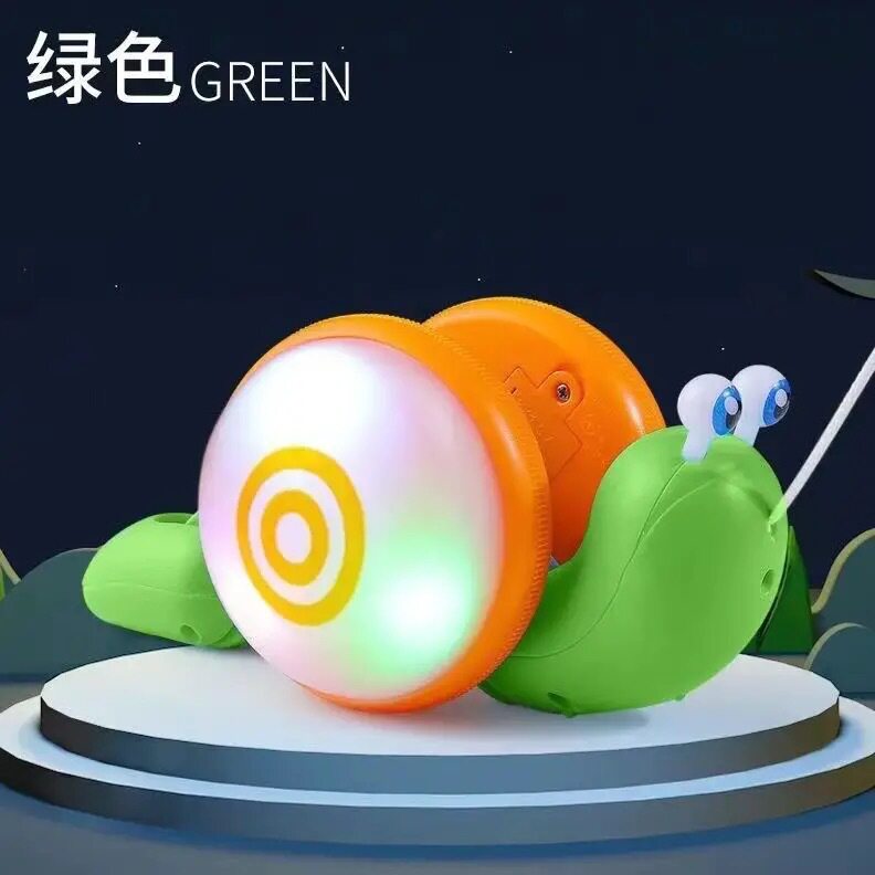 ファスナーかたつむりグリーン【音出しライト袋入り】