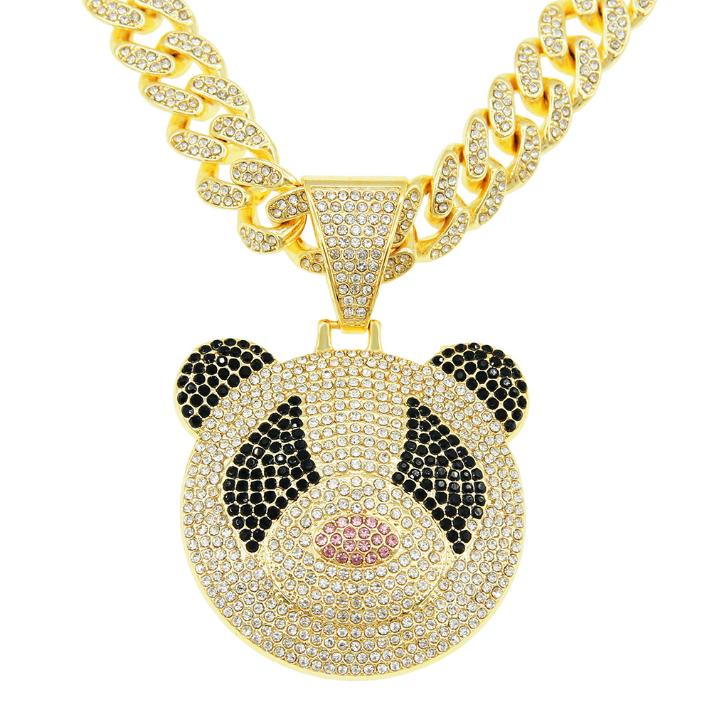 金色 (パンダ)-5525種類の50cmキューバチェーン