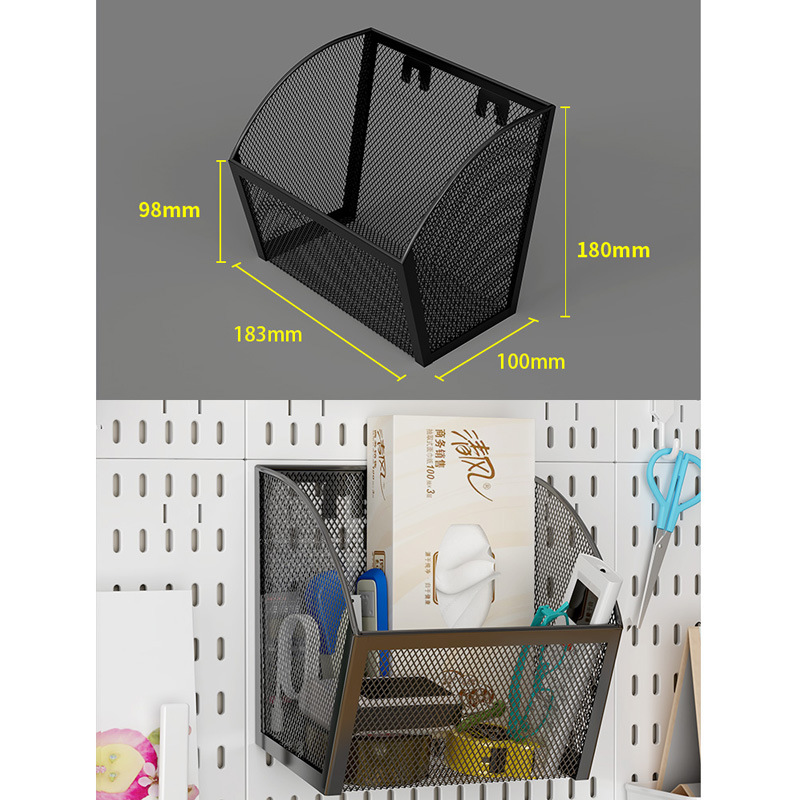 【ハンギングバスケット】大型斜めバスケット ブラック