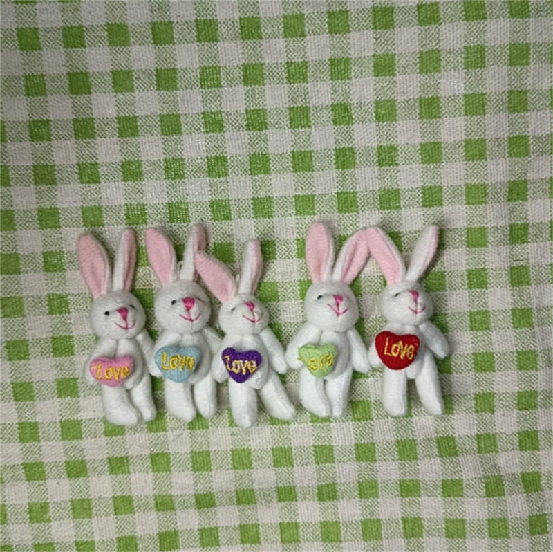 絶妙な技量、正しい口のライン、4.5cm、ランダムな色の純粋な白い毛皮のウサギが大好きです。