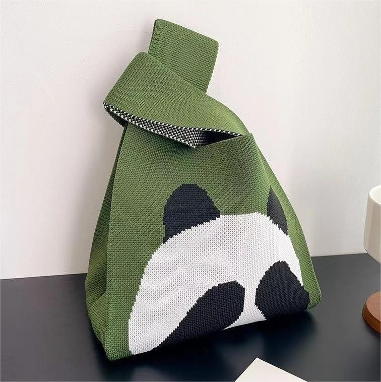 【ベストバッグ】緑の目隠しクマ