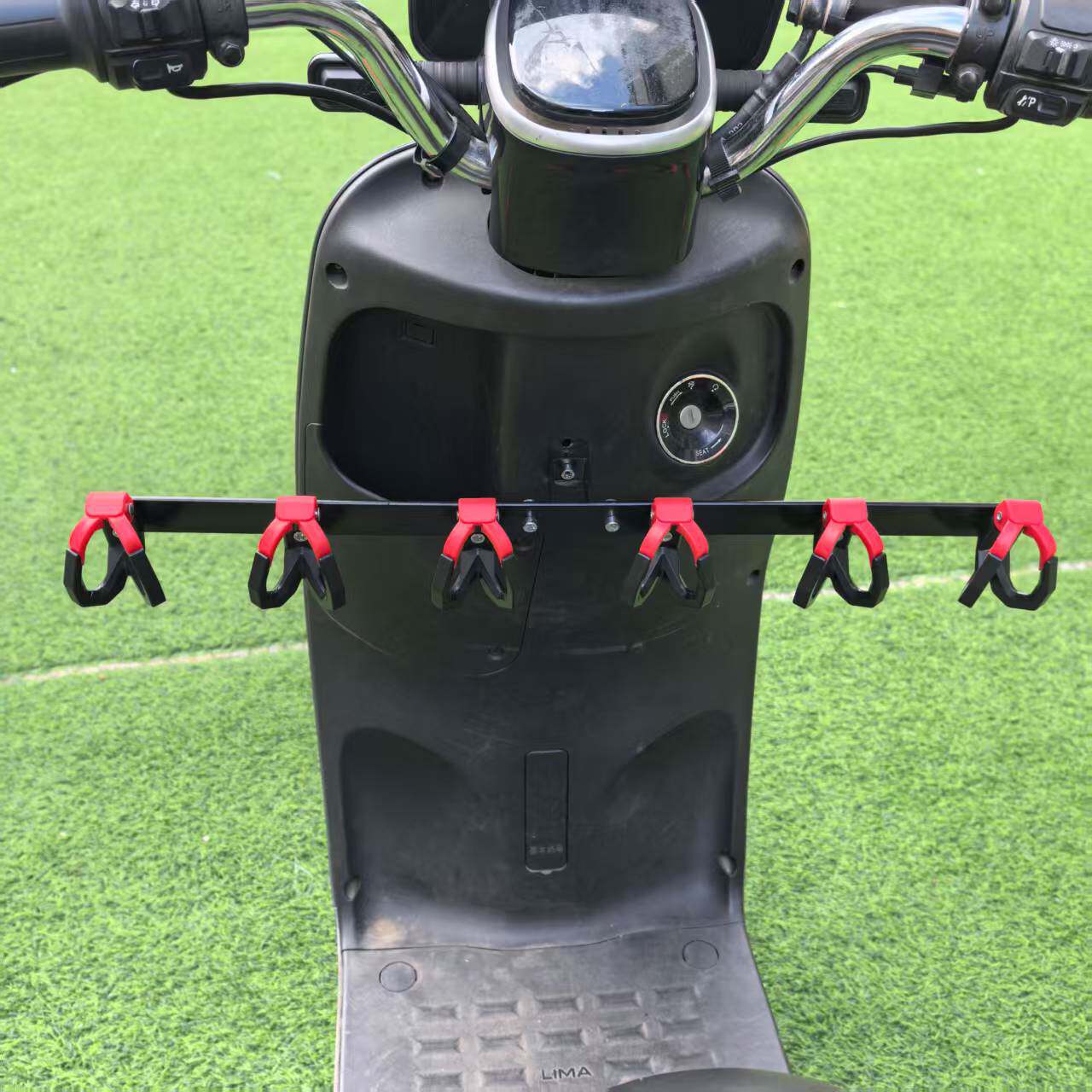 黒と赤の両頭テイクアウトフックロッド【6本】