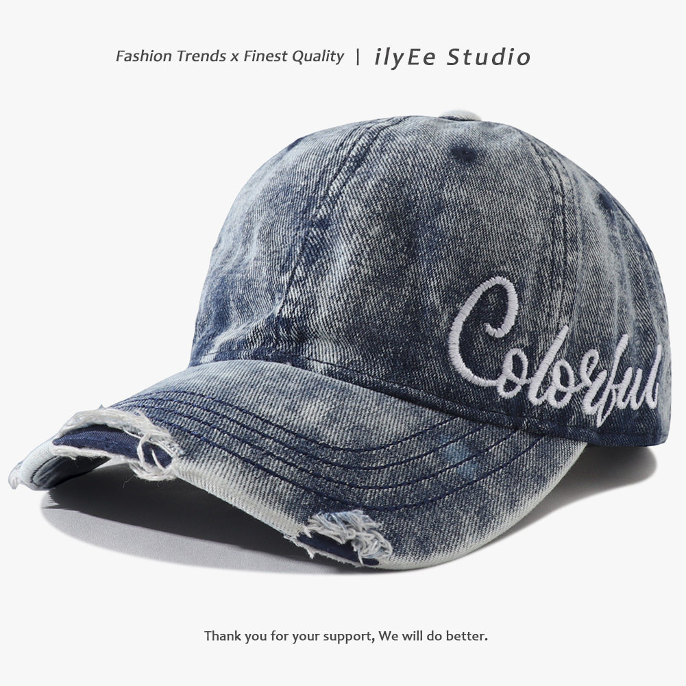 COL サイド刺繍ベースボールキャップ ネイビー