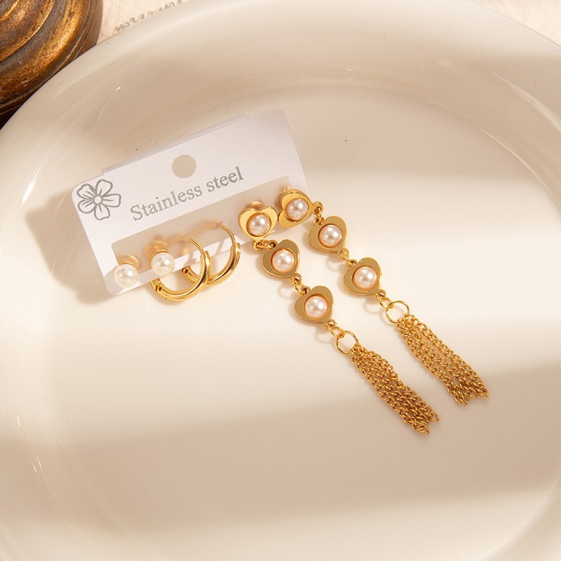 ラブパールイヤリングセット