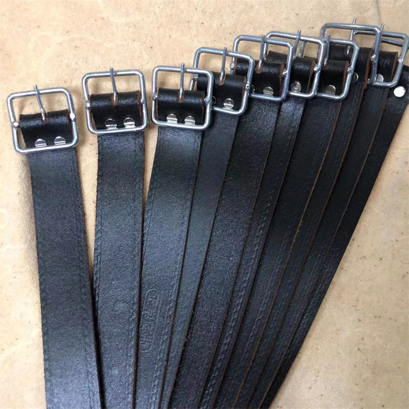 3.5牛革鉄線バックル黒連体