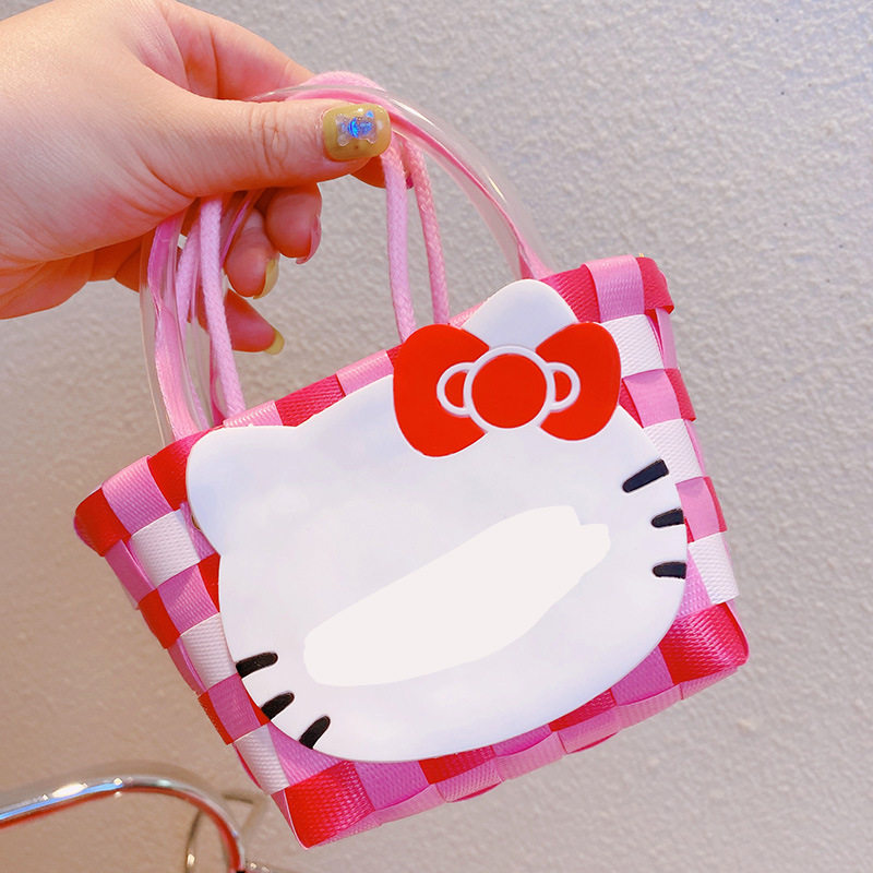 39.a05トランペットの赤い蝶結びの猫のカバンのひも